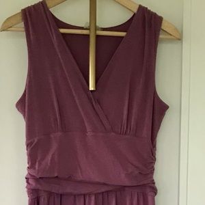Pretty lilac colored stretchy dress with pockets. Athleta brand size Medium